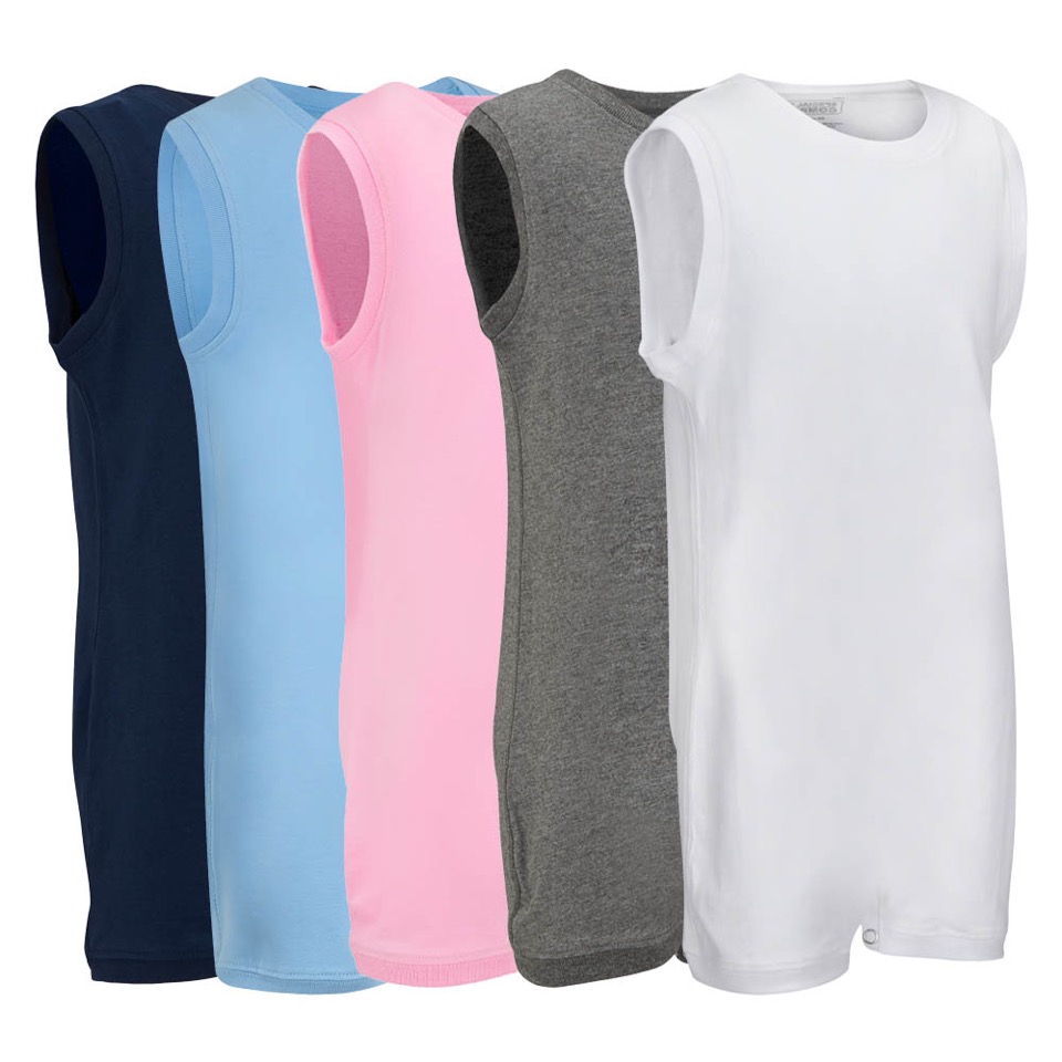 Sleeveless popper vest for older children